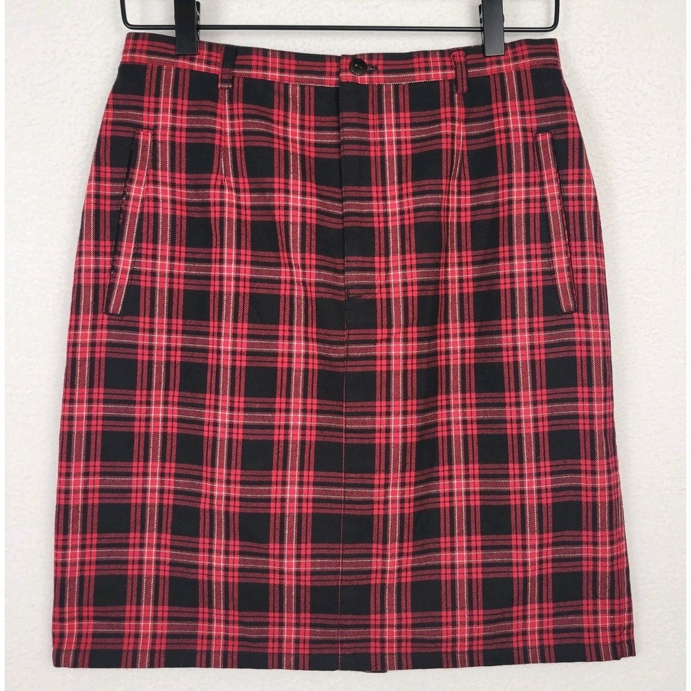Vintage GAP Plaid Mini Skirt‎ Womens 7/8 Cotton Y2K Grunge Academia Schoolgirl